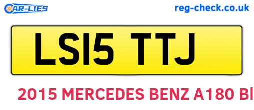 LS15TTJ are the vehicle registration plates.
