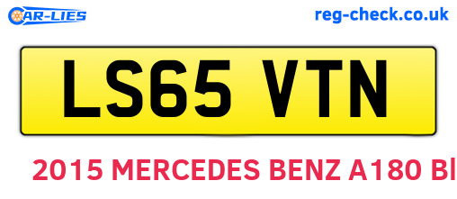 LS65VTN are the vehicle registration plates.
