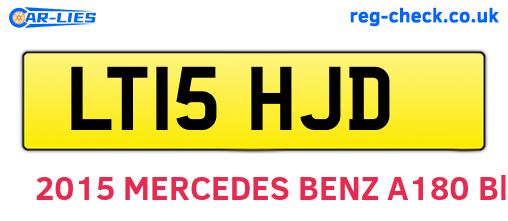 LT15HJD are the vehicle registration plates.