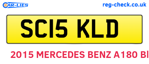 SC15KLD are the vehicle registration plates.