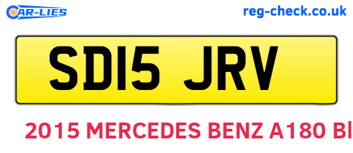 SD15JRV are the vehicle registration plates.