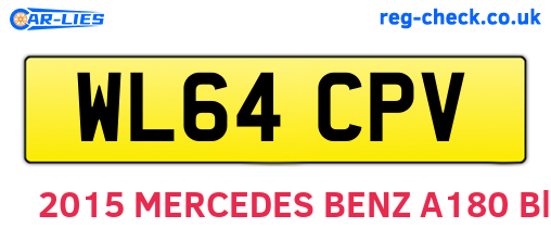 WL64CPV are the vehicle registration plates.