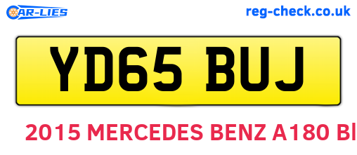 YD65BUJ are the vehicle registration plates.