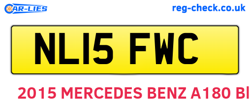 NL15FWC are the vehicle registration plates.