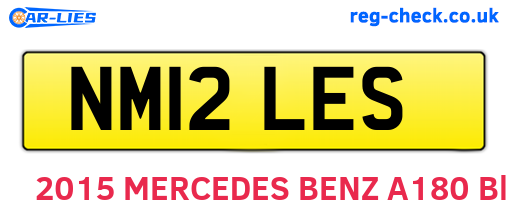 NM12LES are the vehicle registration plates.