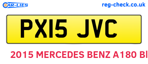 PX15JVC are the vehicle registration plates.