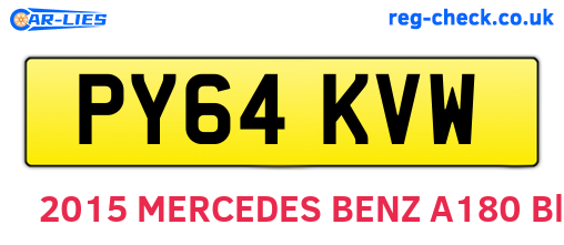 PY64KVW are the vehicle registration plates.
