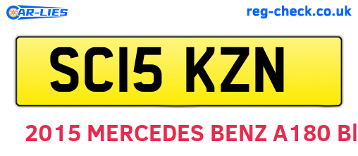 SC15KZN are the vehicle registration plates.