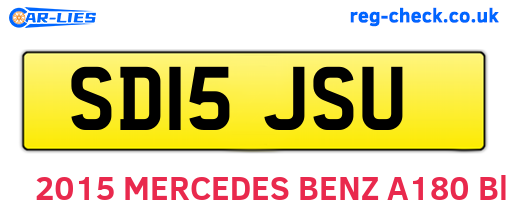 SD15JSU are the vehicle registration plates.