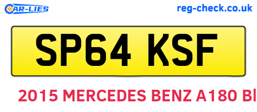 SP64KSF are the vehicle registration plates.