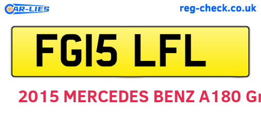 FG15LFL are the vehicle registration plates.