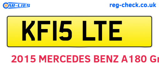 KF15LTE are the vehicle registration plates.