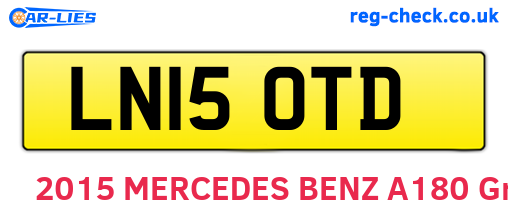 LN15OTD are the vehicle registration plates.