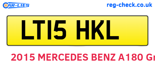 LT15HKL are the vehicle registration plates.