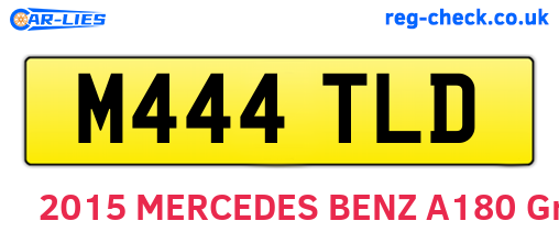 M444TLD are the vehicle registration plates.
