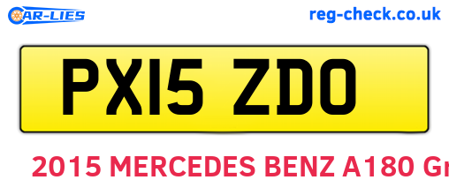 PX15ZDO are the vehicle registration plates.