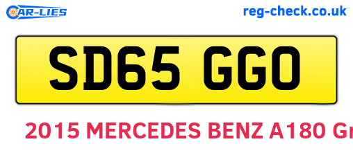SD65GGO are the vehicle registration plates.