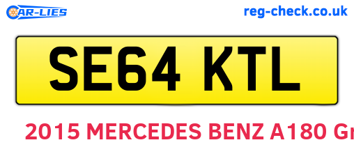 SE64KTL are the vehicle registration plates.