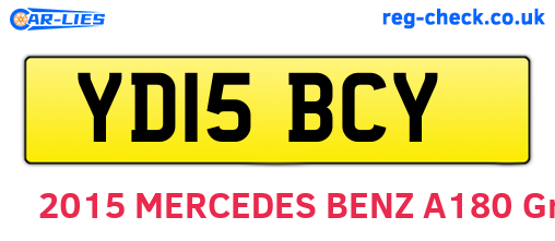 YD15BCY are the vehicle registration plates.