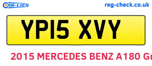 YP15XVY are the vehicle registration plates.
