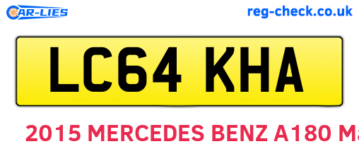LC64KHA are the vehicle registration plates.
