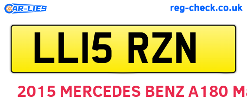 LL15RZN are the vehicle registration plates.