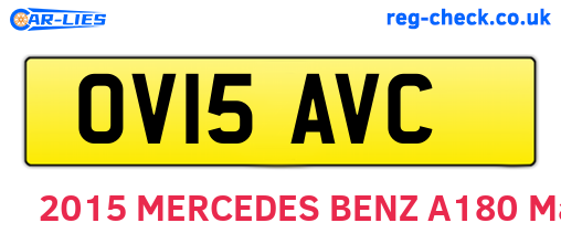 OV15AVC are the vehicle registration plates.