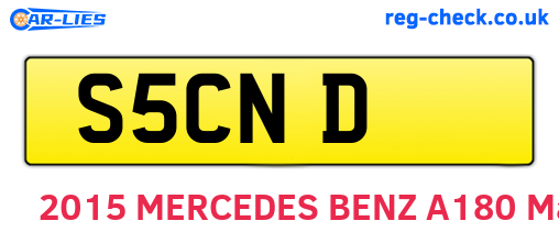 S5CND are the vehicle registration plates.