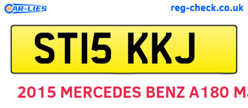 ST15KKJ are the vehicle registration plates.