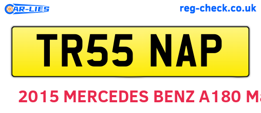 TR55NAP are the vehicle registration plates.