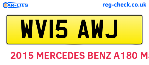 WV15AWJ are the vehicle registration plates.