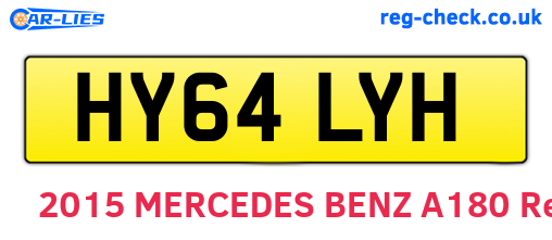 HY64LYH are the vehicle registration plates.