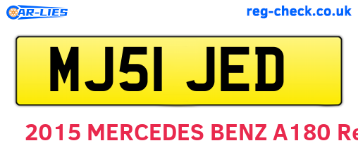 MJ51JED are the vehicle registration plates.