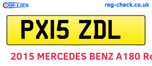 PX15ZDL are the vehicle registration plates.