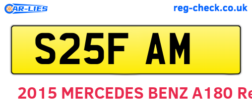 S25FAM are the vehicle registration plates.