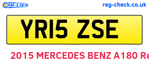 YR15ZSE are the vehicle registration plates.