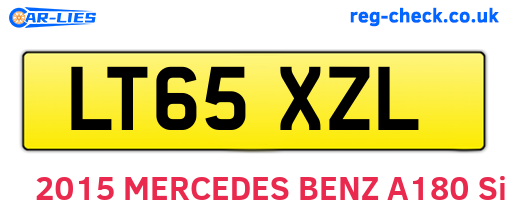 LT65XZL are the vehicle registration plates.