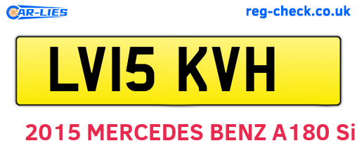 LV15KVH are the vehicle registration plates.