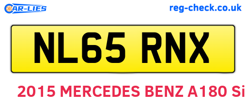 NL65RNX are the vehicle registration plates.