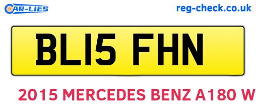 BL15FHN are the vehicle registration plates.