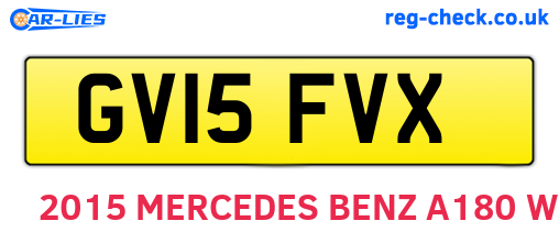 GV15FVX are the vehicle registration plates.