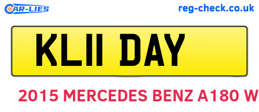 KL11DAY are the vehicle registration plates.