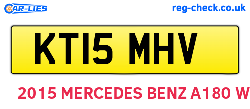 KT15MHV are the vehicle registration plates.
