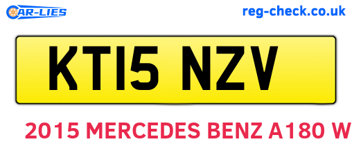 KT15NZV are the vehicle registration plates.