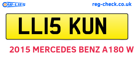 LL15KUN are the vehicle registration plates.