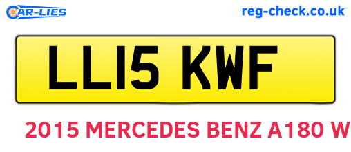 LL15KWF are the vehicle registration plates.