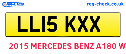 LL15KXX are the vehicle registration plates.