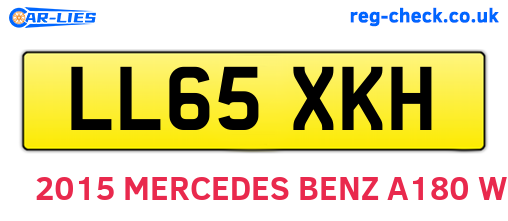 LL65XKH are the vehicle registration plates.