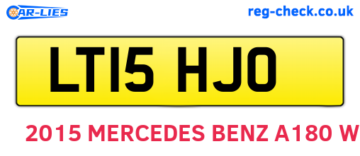 LT15HJO are the vehicle registration plates.