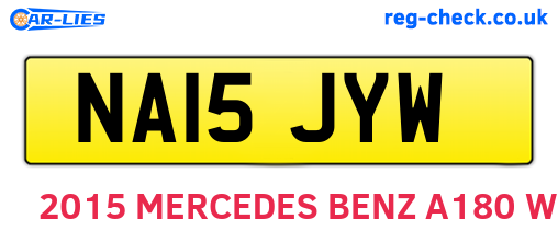 NA15JYW are the vehicle registration plates.